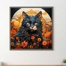 Load image into Gallery viewer, Diamond Painting - Full Round - Pastoral animal black cat (30*30CM)
