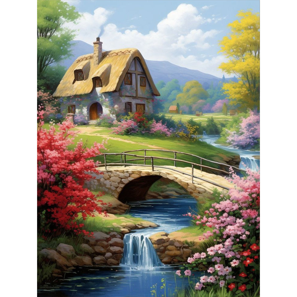 Diamond Painting - Full Round - country cabin (30*40CM)