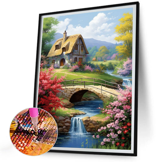 Diamond Painting - Full Round - country cabin (30*40CM)