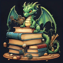 Load image into Gallery viewer, Diamond Painting - Full Square - book dinosaur (30*30CM)
