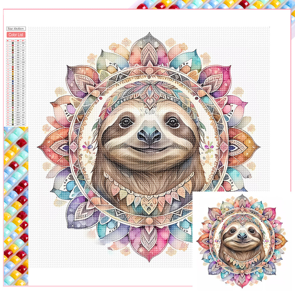 Diamond Painting - Full Square - sloth (30*30CM)