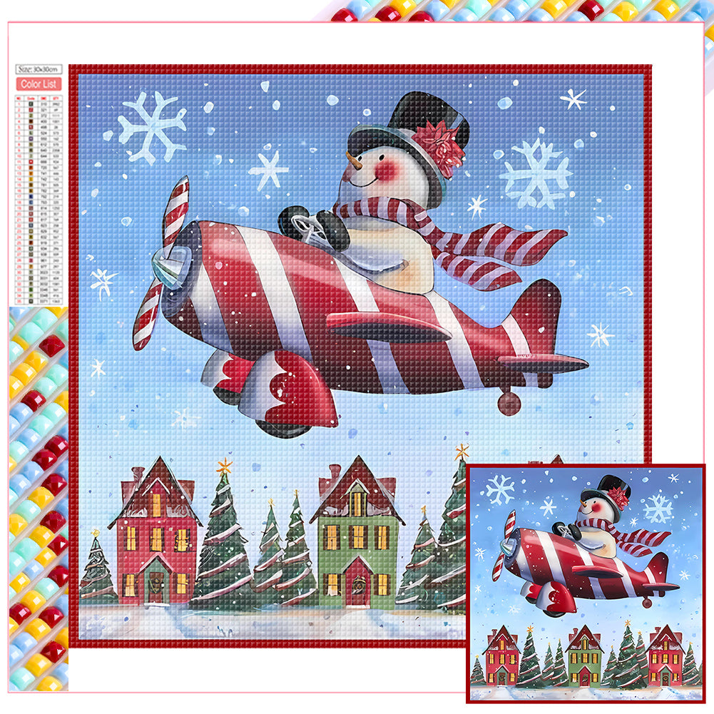 Diamond Painting - Full Square - snowman (30*30CM)