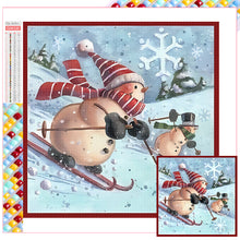Load image into Gallery viewer, Diamond Painting - Full Square - snowman (30*30CM)
