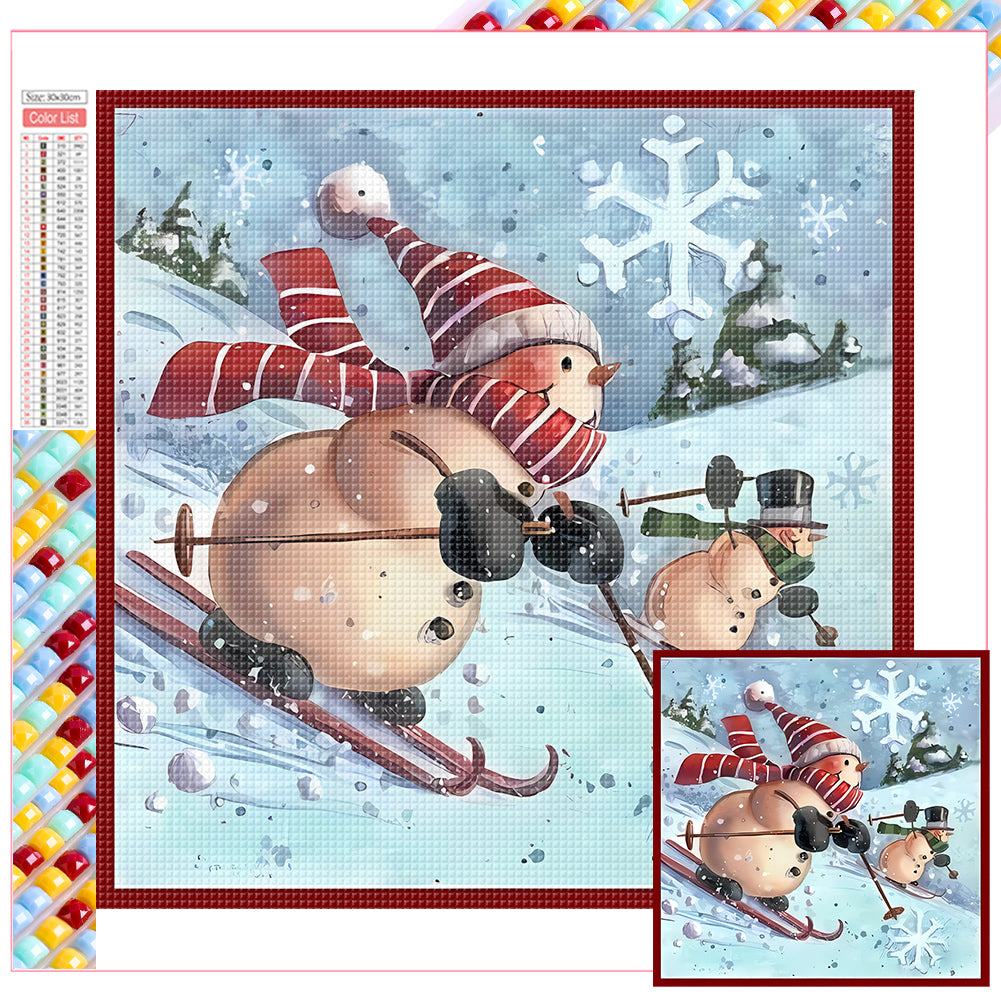 Diamond Painting - Full Square - snowman (30*30CM)