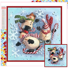 Load image into Gallery viewer, Diamond Painting - Full Square - snowman (30*30CM)

