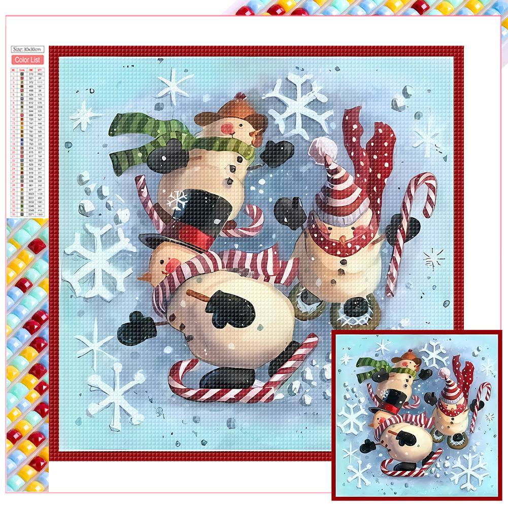 Diamond Painting - Full Square - snowman (30*30CM)