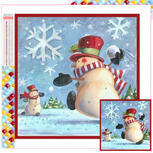 Load image into Gallery viewer, Diamond Painting - Full Square - snowman (30*30CM)
