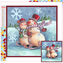 Load image into Gallery viewer, Diamond Painting - Full Square - snowman (30*30CM)
