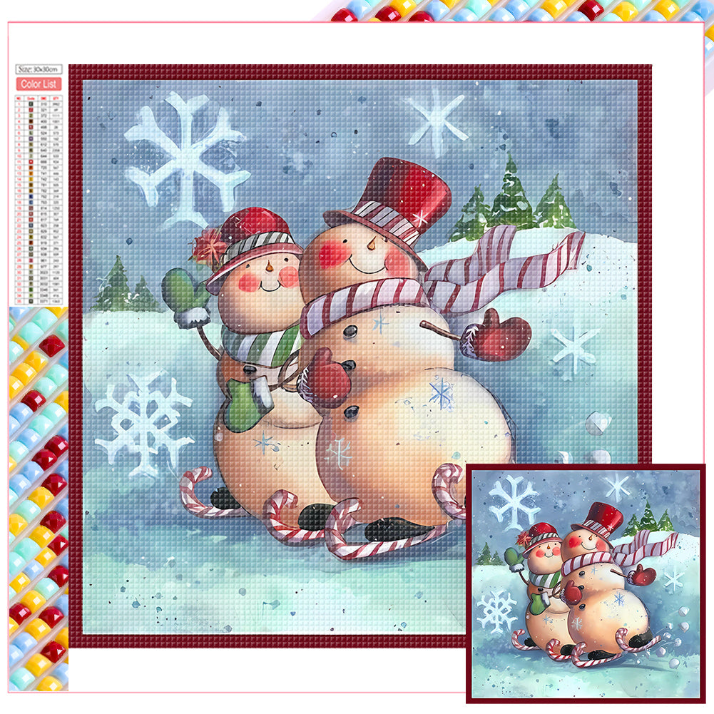 Diamond Painting - Full Square - snowman (30*30CM)