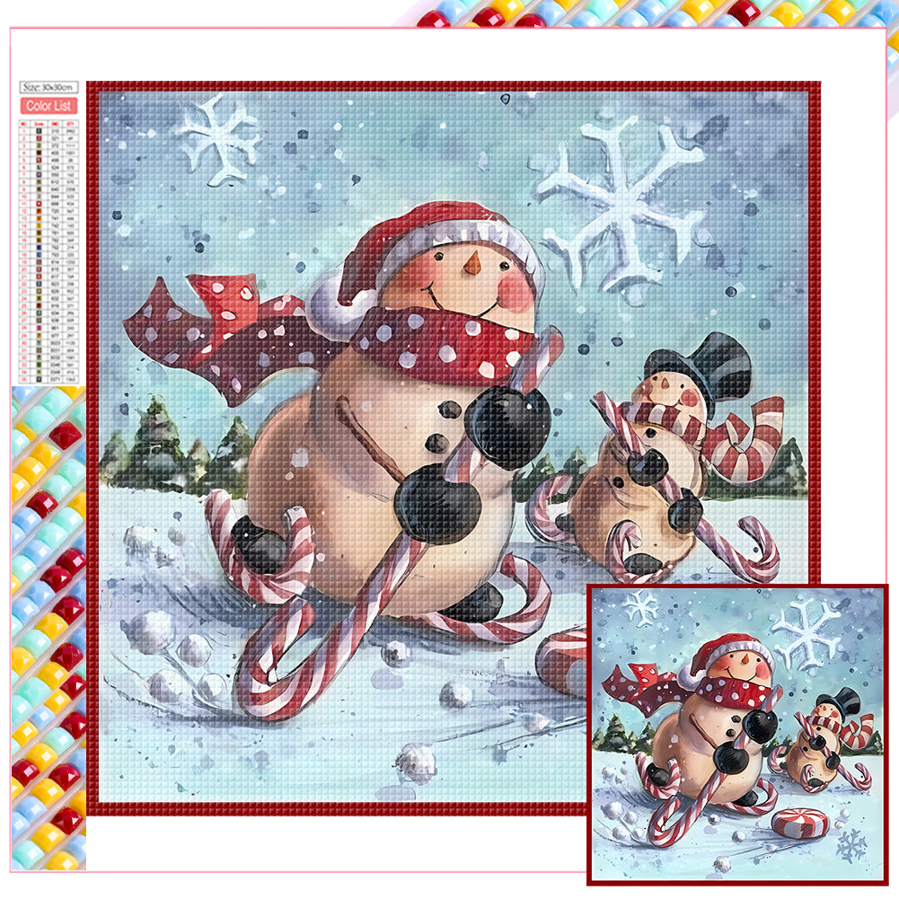 Diamond Painting - Full Square - snowman (30*30CM)