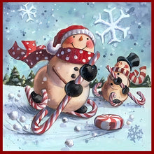 Load image into Gallery viewer, Diamond Painting - Full Square - snowman (30*30CM)
