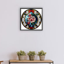 Load image into Gallery viewer, Diamond Painting - Partial Special Shaped - round rose (30*30CM)
