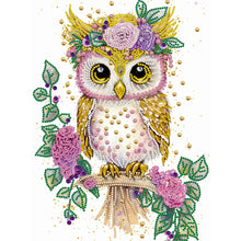 Load image into Gallery viewer, Diamond Painting - Partial Special Shaped - Garland Owl (30*40CM)
