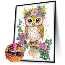Load image into Gallery viewer, Diamond Painting - Partial Special Shaped - Garland Owl (30*40CM)
