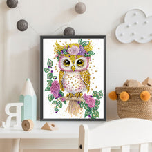 Load image into Gallery viewer, Diamond Painting - Partial Special Shaped - Garland Owl (30*40CM)
