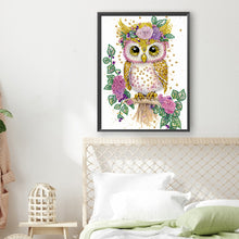 Load image into Gallery viewer, Diamond Painting - Partial Special Shaped - Garland Owl (30*40CM)
