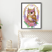 Load image into Gallery viewer, Diamond Painting - Partial Special Shaped - Garland Owl (30*40CM)
