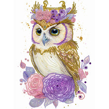 Load image into Gallery viewer, Diamond Painting - Partial Special Shaped - Garland Owl (30*40CM)
