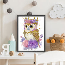 Load image into Gallery viewer, Diamond Painting - Partial Special Shaped - Garland Owl (30*40CM)
