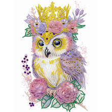Load image into Gallery viewer, Diamond Painting - Partial Special Shaped - Garland Owl (30*40CM)
