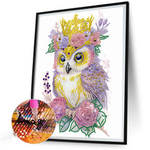 Load image into Gallery viewer, Diamond Painting - Partial Special Shaped - Garland Owl (30*40CM)

