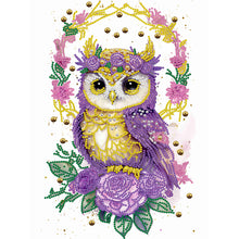Load image into Gallery viewer, Diamond Painting - Partial Special Shaped - Garland Owl (30*40CM)

