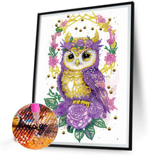 Load image into Gallery viewer, Diamond Painting - Partial Special Shaped - Garland Owl (30*40CM)
