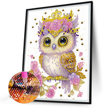 Load image into Gallery viewer, Diamond Painting - Partial Special Shaped - Garland Owl (30*40CM)
