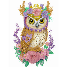 Load image into Gallery viewer, Diamond Painting - Partial Special Shaped - Garland Owl (30*40CM)
