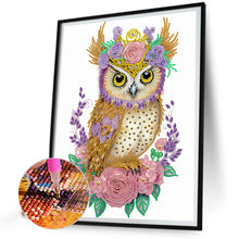 Load image into Gallery viewer, Diamond Painting - Partial Special Shaped - Garland Owl (30*40CM)
