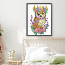 Load image into Gallery viewer, Diamond Painting - Partial Special Shaped - Garland Owl (30*40CM)
