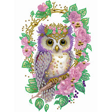 Load image into Gallery viewer, Diamond Painting - Partial Special Shaped - Garland Owl (30*40CM)
