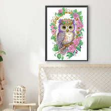 Load image into Gallery viewer, Diamond Painting - Partial Special Shaped - Garland Owl (30*40CM)
