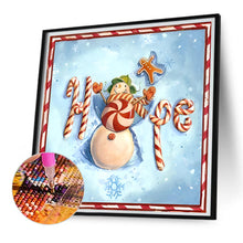 Load image into Gallery viewer, Diamond Painting - Full Square - Christmas snowman (30*30CM)
