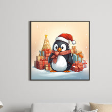 Load image into Gallery viewer, Diamond Painting - Full Round - penguin giving gift (30*30CM)
