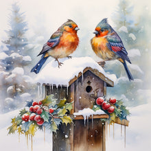 Load image into Gallery viewer, Diamond Painting - Full Round - snow bird (30*30CM)
