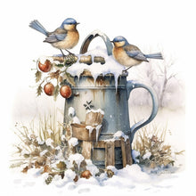 Load image into Gallery viewer, Diamond Painting - Full Round - snow bird (30*30CM)
