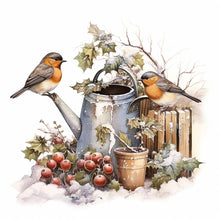 Load image into Gallery viewer, Diamond Painting - Full Round - snow bird (30*30CM)
