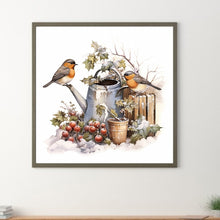 Load image into Gallery viewer, Diamond Painting - Full Round - snow bird (30*30CM)
