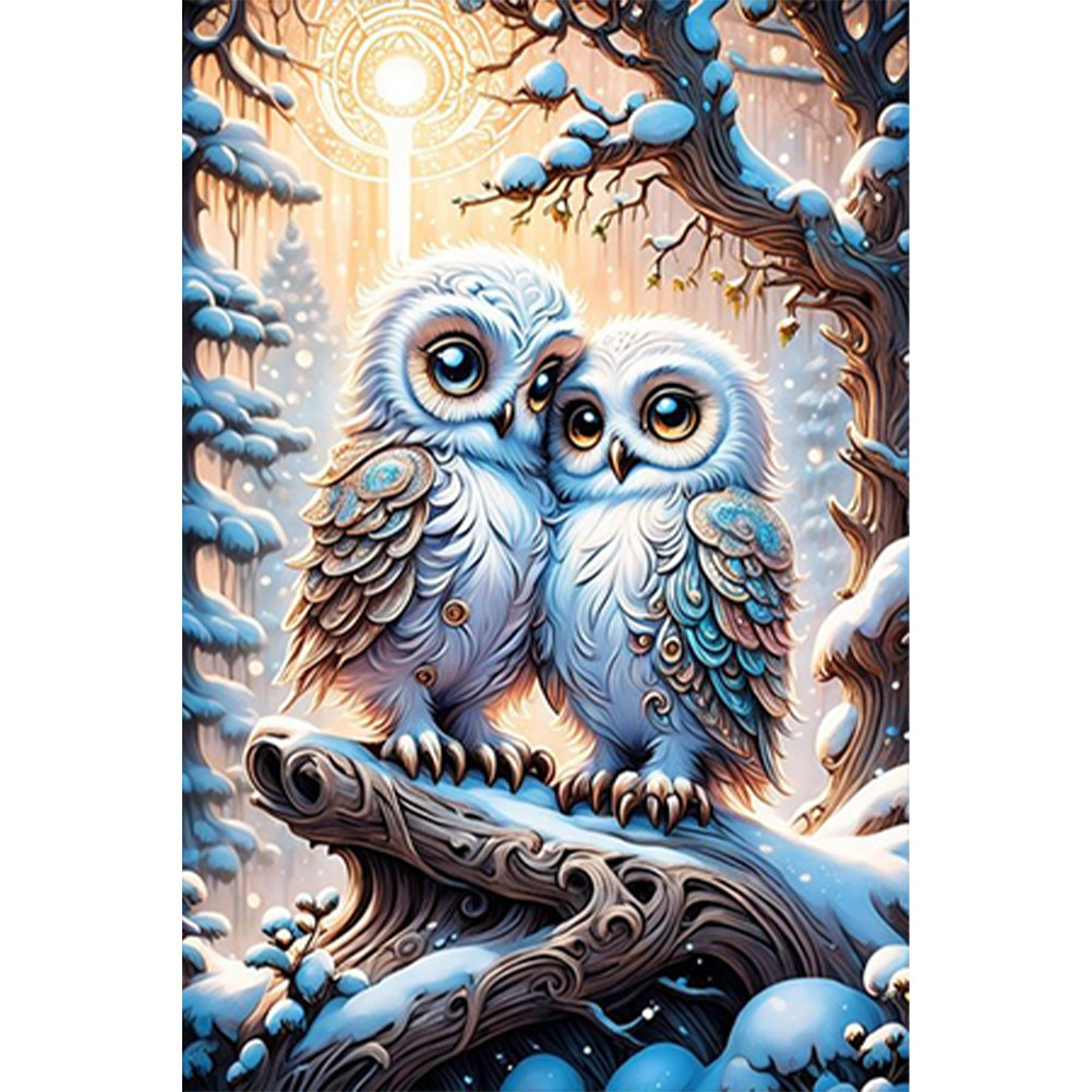 Diamond Painting - Full Round - owl (30*45CM)