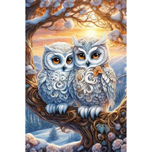 Load image into Gallery viewer, Diamond Painting - Full Round - owl (30*45CM)
