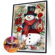 Load image into Gallery viewer, Diamond Painting - Full Round - Christmas snowman and animals (30*40CM)
