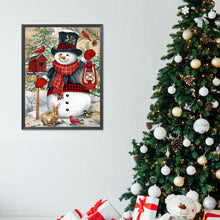 Load image into Gallery viewer, Diamond Painting - Full Round - Christmas snowman and animals (30*40CM)
