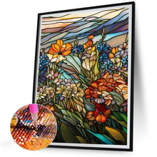 Load image into Gallery viewer, Diamond Painting - Full Round - flower glass painting (30*40CM)
