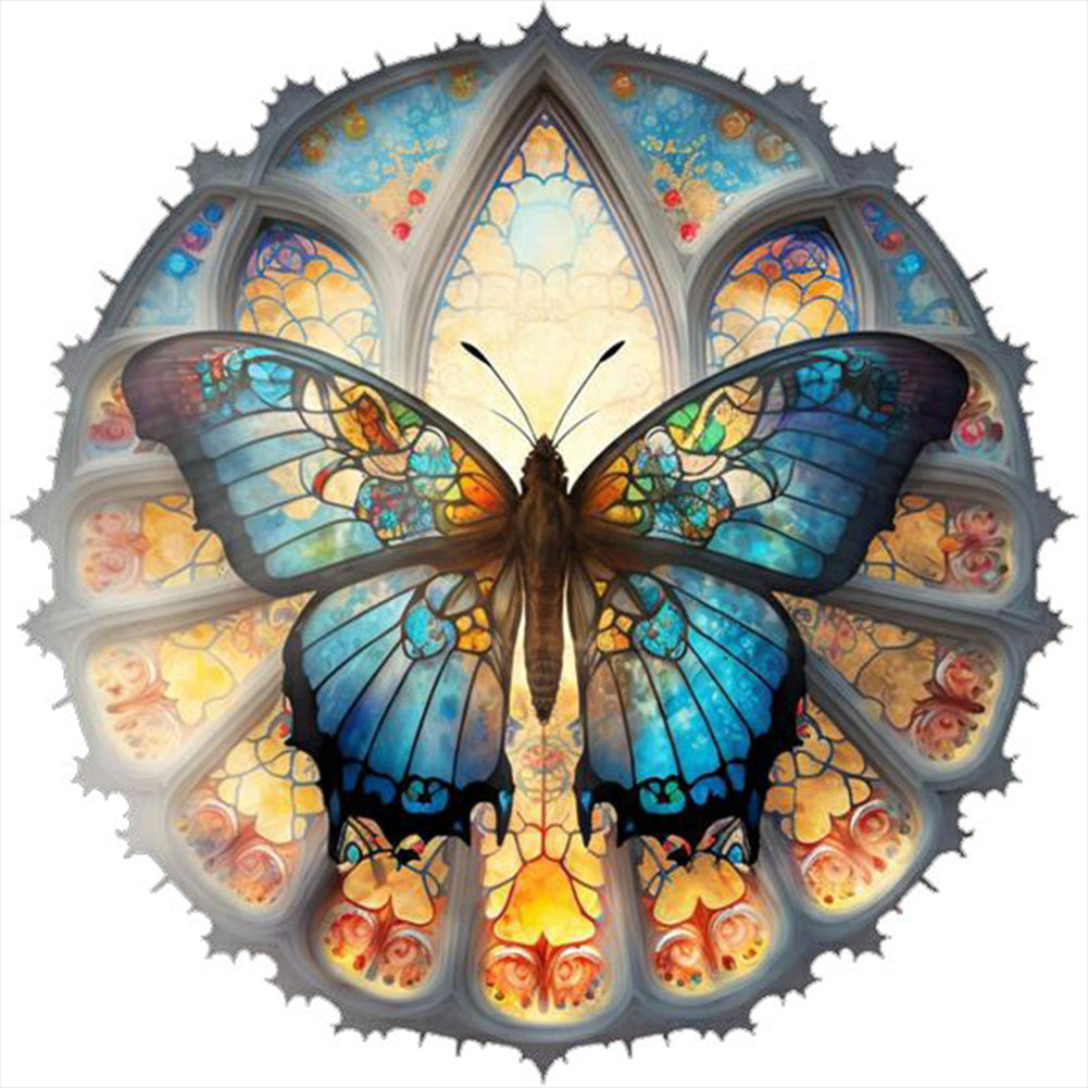 Diamond Painting - Full Round - butterfly art (30*30CM)