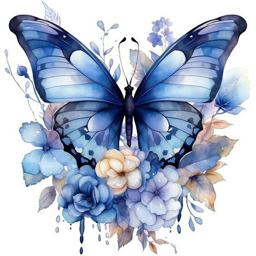 Diamond Painting - Full Round - butterfly art (30*30CM)