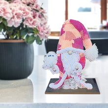 Load image into Gallery viewer, Wooden Desktop Diamond Painting Ornament Diamond Table Decor (Gnome #5)
