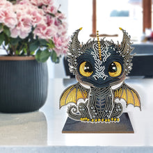 Load image into Gallery viewer, Wooden Desktop Diamond Painting Ornament Diamond Art Table Decor(Baby Dragon #7)
