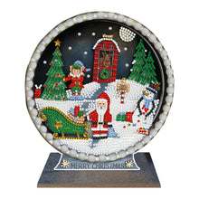 Load image into Gallery viewer, Wooden Desktop Diamond Painting Ornament Diamond Art Table Decor (Christmas #8)
