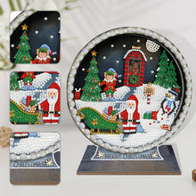 Load image into Gallery viewer, Wooden Desktop Diamond Painting Ornament Diamond Art Table Decor (Christmas #8)
